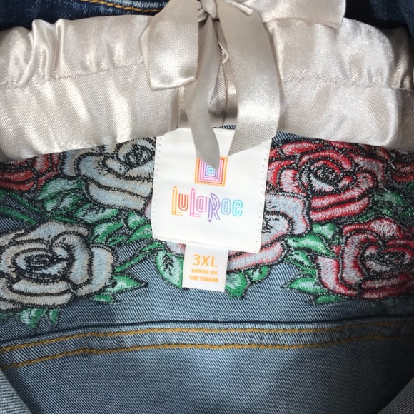 Lularoe Harvey Denim Jacket. NWOT. 3XL (24-26) - Picture 3 of 7